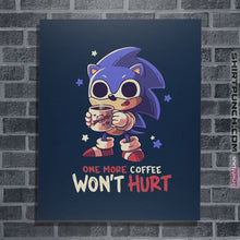 Load image into Gallery viewer, Shirts Posters / 4"x6" / Navy One More Coffee