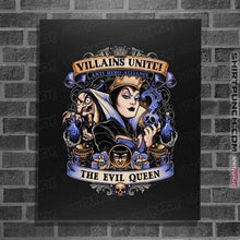 Load image into Gallery viewer, Daily_Deal_Shirts Posters / 4&quot;x6&quot; / Black Villains Unite Evil Queen
