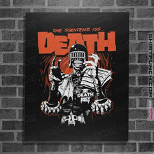 Load image into Gallery viewer, Daily_Deal_Shirts Posters / 4"x6" / Black Death Sentence