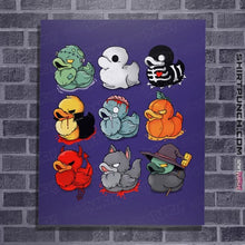 Load image into Gallery viewer, Secret_Shirts Posters / 4"x6" / Violet Ducky Halloween
