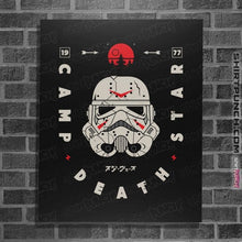 Load image into Gallery viewer, Daily_Deal_Shirts Posters / 4"x6" / Black Camp Death Star