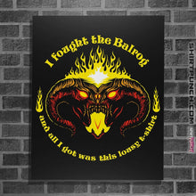 Load image into Gallery viewer, Shirts Posters / 4"x6" / Black I Fought The Fire Demon