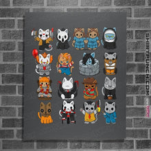 Load image into Gallery viewer, Daily_Deal_Shirts Posters / 4"x6" / Charcoal The Horror Kittens