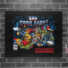 Load image into Gallery viewer, Daily_Deal_Shirts Posters / 4"x6" / Black 80s Toon Kart