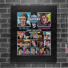 Load image into Gallery viewer, Daily_Deal_Shirts Posters / 4"x6" / Black Time Fighters 12th vs 13th