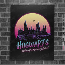 Load image into Gallery viewer, Shirts Posters / 4"x6" / Black Old School Of Magic