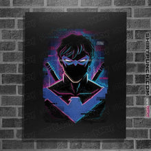 Load image into Gallery viewer, Secret_Shirts Posters / 4"x6" / Black Glitch Nightwing.