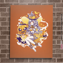 Load image into Gallery viewer, Shirts Posters / 4"x6" / Orange Pumpkin Spice Witch