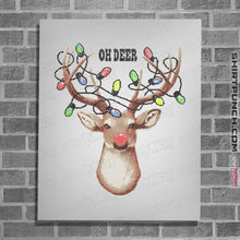 Load image into Gallery viewer, Shirts Posters / 4"x6" / White Oh Deer