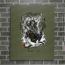 Load image into Gallery viewer, Shirts Posters / 4"x6" / Military Green The Hunter And The Demon