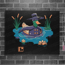 Load image into Gallery viewer, Shirts Posters / 4"x6" / Black Dark Duck Costume