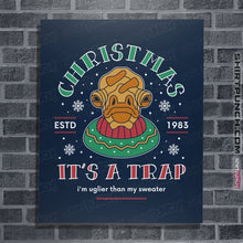 Load image into Gallery viewer, Shirts Posters / 4"x6" / Navy Uglier Than My Sweater