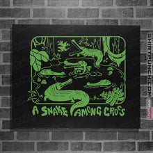 Load image into Gallery viewer, Daily_Deal_Shirts Posters / 4"x6" / Black Down In The Delta