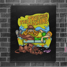Load image into Gallery viewer, Daily_Deal_Shirts Posters / 4"x6" / Black The True Crime Machine