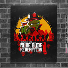 Load image into Gallery viewer, Shirts Posters / 4"x6" / Black Rude Dude