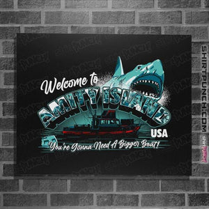 Shirts Posters / 4"x6" / Black Welcome To Amity Island