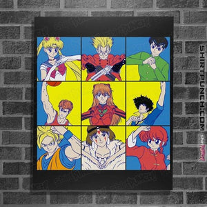 Daily_Deal_Shirts Posters / 4"x6" / Black The Anime Heart Of A 90s Kid