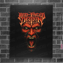 Load image into Gallery viewer, Shirts Posters / 4"x6" / Black Red Faced Devil