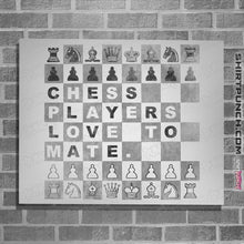 Load image into Gallery viewer, Shirts Posters / 4"x6" / White Chess Players Love to Mate
