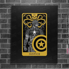 Load image into Gallery viewer, Shirts Posters / 4"x6" / Black Tarot Justice