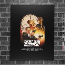Load image into Gallery viewer, Shirts Posters / 4&quot;x6&quot; / Black Threat Level Midnight
