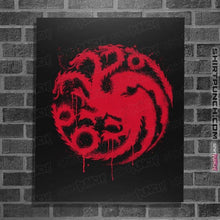 Load image into Gallery viewer, Secret_Shirts Posters / 4"x6" / Black 3 Headed Dragon