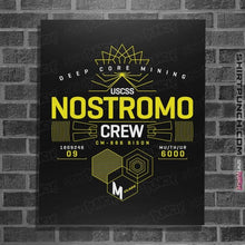 Load image into Gallery viewer, Shirts Posters / 4"x6" / Black USCSS Nostromo Crew