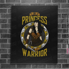 Load image into Gallery viewer, Shirts Posters / 4"x6" / Black Princess and a Warrior