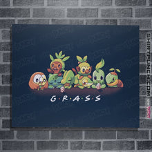 Load image into Gallery viewer, Shirts Posters / 4"x6" / Navy Grass Friends