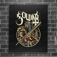 Load image into Gallery viewer, Shirts Posters / 4"x6" / Black Alien In Gold