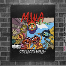 Load image into Gallery viewer, Daily_Deal_Shirts Posters / 4"x6" / Black Straight Outta Mayhem