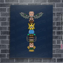 Load image into Gallery viewer, Daily_Deal_Shirts Posters / 4"x6" / Navy Totem Of Villains