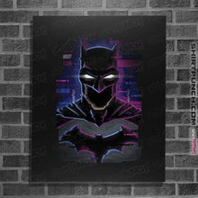 Load image into Gallery viewer, Daily_Deal_Shirts Posters / 4"x6" / Black Glitch Batman