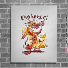 Load image into Gallery viewer, Shirts Posters / 4"x6" / White Dishonor