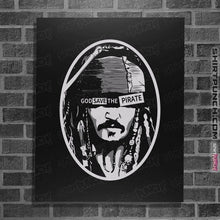 Load image into Gallery viewer, Daily_Deal_Shirts Posters / 4"x6" / Black God Save The Pirate