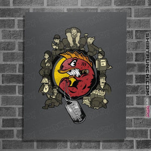 Daily_Deal_Shirts Posters / 4"x6" / Charcoal Hellfish Squad