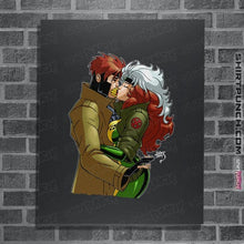 Load image into Gallery viewer, Daily_Deal_Shirts Posters / 4"x6" / Dark Heather Rogue And Gambit Kiss