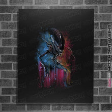 Load image into Gallery viewer, Secret_Shirts Posters / 4"x6" / Black Alien Watercolor