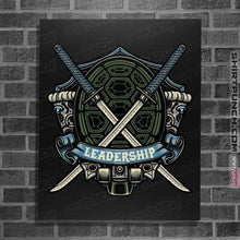 Load image into Gallery viewer, Daily_Deal_Shirts Posters / 4"x6" / Black Turtles Leo