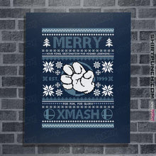 Load image into Gallery viewer, Shirts Posters / 4"x6" / Navy Merry Xmash