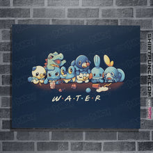 Load image into Gallery viewer, Shirts Posters / 4"x6" / Navy Water Friends