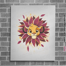 Load image into Gallery viewer, Shirts Posters / 4&quot;x6&quot; / White Simba Watercolor
