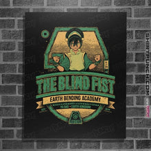 Load image into Gallery viewer, Daily_Deal_Shirts Posters / 4"x6" / Black The Blind Fist