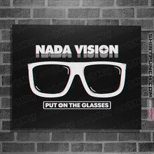 Load image into Gallery viewer, Shirts Posters / 4"x6" / Black Nada Vision