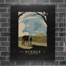 Load image into Gallery viewer, Shirts Posters / 4"x6" / Black Epona Visit Hyrule