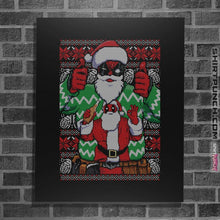 Load image into Gallery viewer, Shirts Posters / 4"x6" / Black Ugly Sweater Ugly Sweater