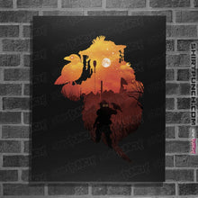 Load image into Gallery viewer, Shirts Posters / 4"x6" / Black Bloodhound Sunset