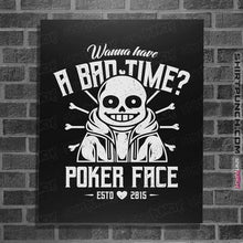 Load image into Gallery viewer, Secret_Shirts Posters / 4"x6" / Black Bad Time.