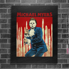 Load image into Gallery viewer, Shirts Posters / 4"x6" / Black Michael Myers