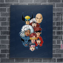Load image into Gallery viewer, Daily_Deal_Shirts Posters / 4"x6" / Navy Mutant 97 Heads!